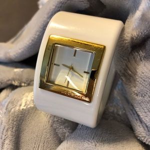 White Liz Claiborne watch cuff